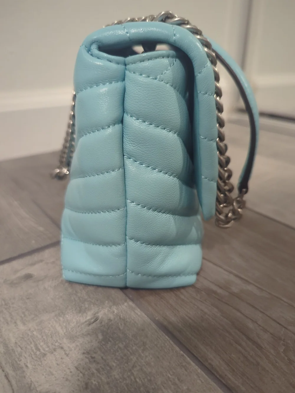 Authentic Tory Burch Kira Tiffany Blue Shoulder/Crossbody Bag